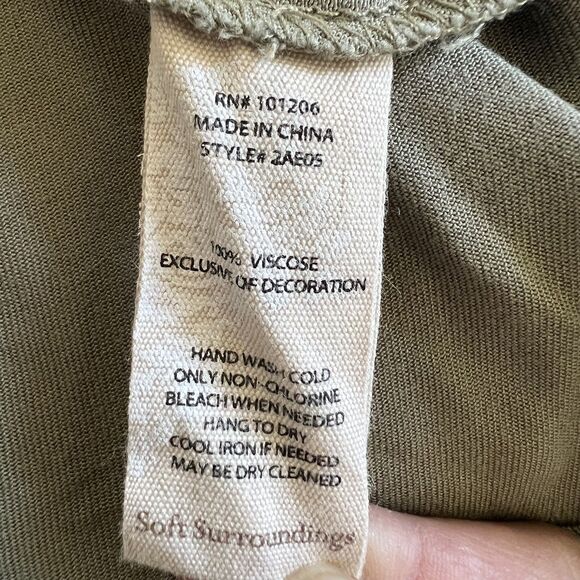 Soft Surroundings Jacket Womens Medium Drawstring Open Front Pockets Lagenlook - Picture 12 of 12